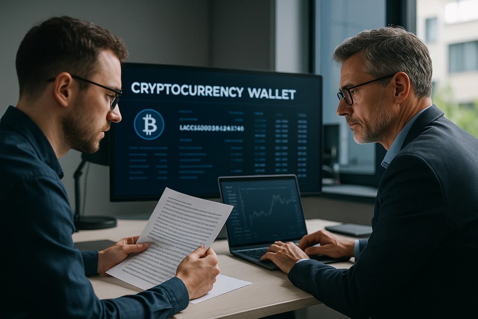 Illustration of unlocking a digital wallet
